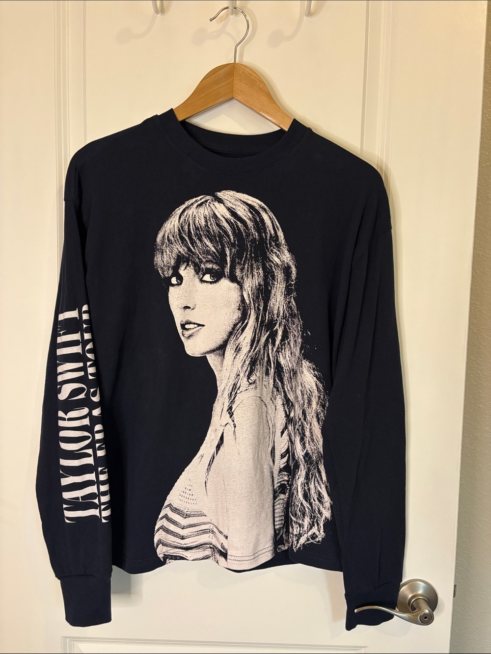 Taylor Swift The Eras Tour Graphic Long Sleeve Tee Navy Blue Size XS - Picture 2 of 7
